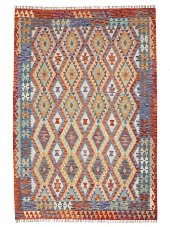 Kilim Afghan Old Style Rug 202X298 Wool, Afghanistan