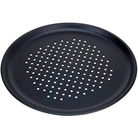 Set of 4 Non-Stick Pizza Baking Trays Large 32cm, Carbon Steel, Fridge, Freezer & Dishwasher Safe