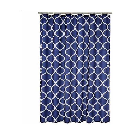 Duschdraperidekoration ny vattentät 180 x 180 m mörkblå Marocko