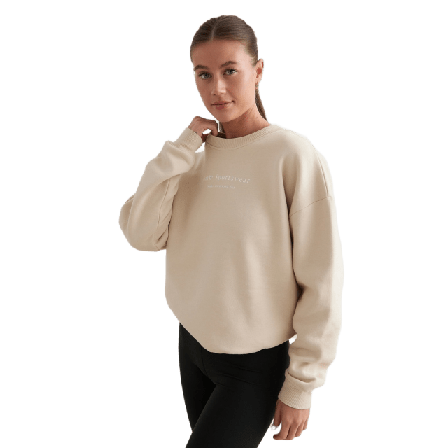 aim'n Serif Sweatshirt Tröjor Dam Beige L