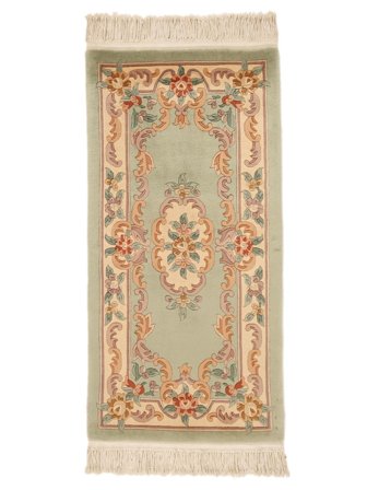 Annodato A Mano Cinesi 90 Line Tappeto 69X137 Di Lana Arancione/Beige Piccolo