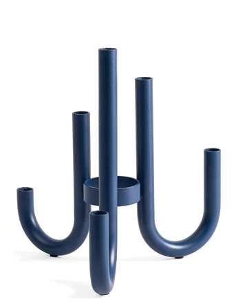 Design House Stockholm Turn Candelabrum - Blue - ONE SIZE