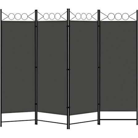 Rootz Premium foldbar rumdeler - Privacy Screen - Space Separator - Holdbar polyester - Fleksibel og bærbar - Stilfuldt design - 223 cm x 172 cm