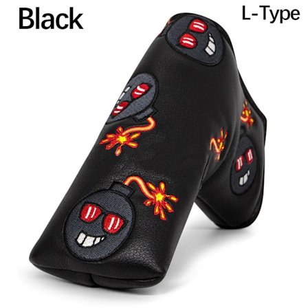 Golfklubbs Huvudskydd Golfträskydd SVART L-TYPE L-TYPE Svart