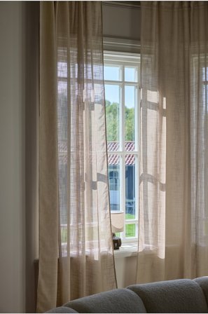 Jotex - Gardin 2 Lengder lys gråbeige - MELISSA - Kjøp Multifunksjonsgardiner hos Jotex