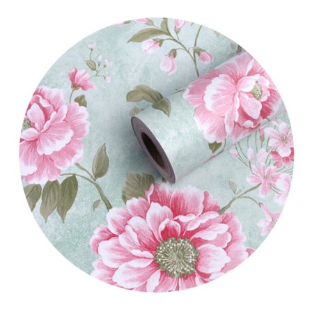 Vintage Blomlåda Hylla Papper Självhäftande Hyllpapper Ma{DSC}