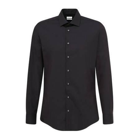 Seidensticker Business Shirt Slim , Zwart , Heren , Maat: L
