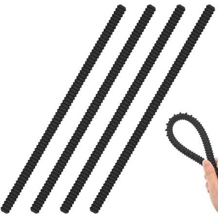 4-pakning Ovnsristbeskyttelse, Sikkerhetsbeskyttelse for Brødrister Bakekanter - Fullstendig Beskyttelse Mot Brannskader og Arr (Svart) Svart