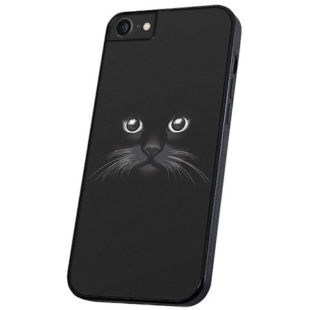 iPhone 6/7/8/SE - Deksel/Mobildeksel Svart Katt