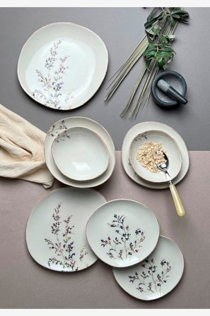 Hermia - Middagssett (12 deler) Sela - Flerfarget - Servise sett - Fra Homeroom