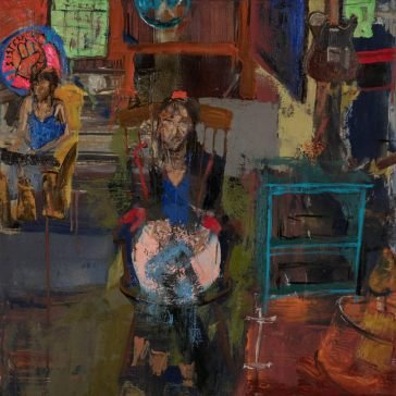 Through the window - blue jay color viny PREWN