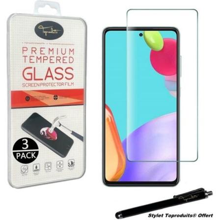 [3pack] Hærdet glas til Samsung Galaxy A52 4G-5G 2.5D beskyttelsesfilm med Stylus Toproduits
