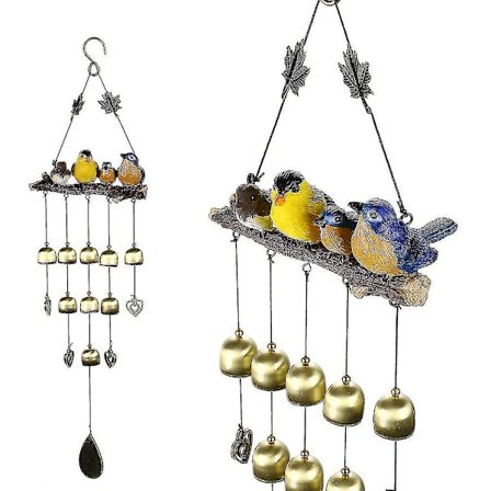 Vintage 4 fugler vindspill hage vindspill for utendørs innendørs dekor perfekt