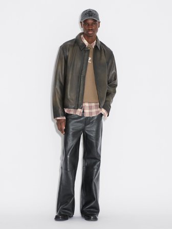 Holzweiler Cillian Leather Jacket - Dk. Brown - Men's - Extra Large