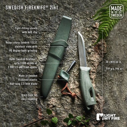 Light My Fire FireKnife BIO Rustyorange - Vuoluveitsi