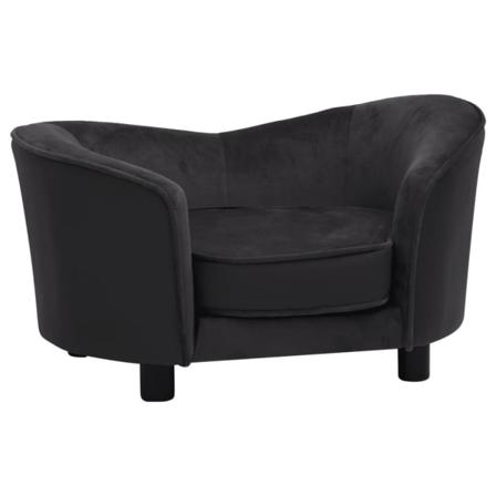 Vidaxl Hundsoffa Svart 69x49x40 Cm Plysch Och Konstläder Svart