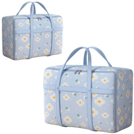 Opbevaringspose, Oxford-stof, Midefjernelse, Sæsonopbevaring, Flyttepose, Husholdning, Dyneopbevaringspose, Stor kapacitet, Tøj, Dyne, 51*20*32, Blå