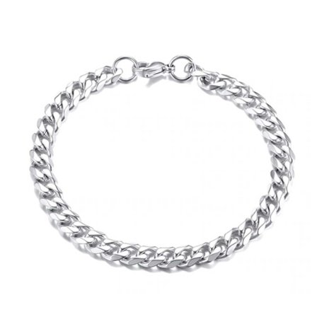 Pansar Link Armbåndskjede armbånd sølv 7.5mm
