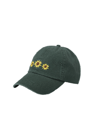 Å WOMAN Keps med broderi ANNA Mössor & hattar Grön ONESIZE
