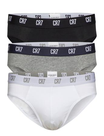 Cr7 Main Basic, Brief, 3-Pack Black CR7
