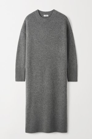 Soft Goat - Oversize Dress - Cashmere dress - S - Grey