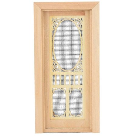 Mini Dukkehus Tilbehør Tre Hul Dør Modell 1:12 Skala for Dukker