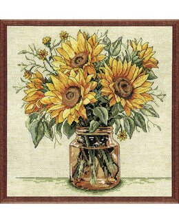 Broderikit Tavla Solrosor - Design Works Crafts