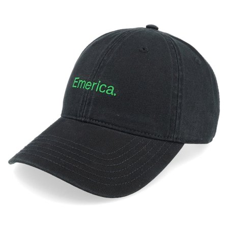 Emerica - Noir unconstructed Casquette - Pure Gold Dad Hat Black/Green Dad Cap @ Hatstore