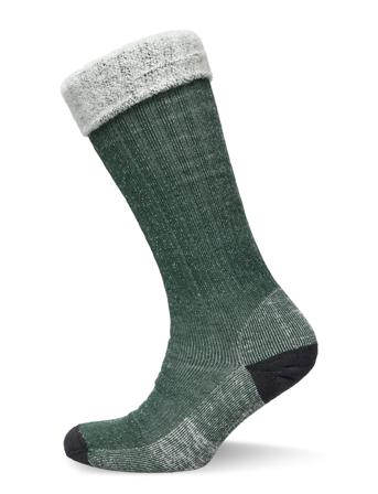 1 Pack High Terry Wool Sock Underwear Socks Regular Socks Grønn Knowledge Cotton Apparel