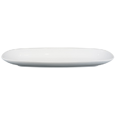 Posliinilautanen soikea - 4 kpl Vit
