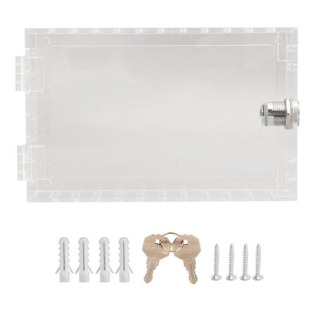 Termostat låseboks Termostat låseboks Transparent stor termostat beskyttelsesdæksel B