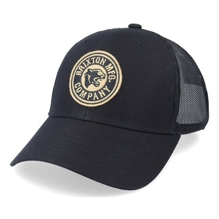 Brixton - Zwart trucker Cap - Forte X Medium Profile Mesh Black Trucker @ Hatstore