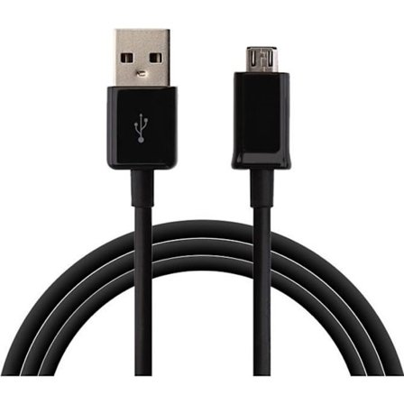 [Kompatibel med Samsung Galaxy S3-S4-S5-S6-S7-MINI-EDGE] Kabel USB Laddare Svart Micro USB 1 Meter [Phonillico ]