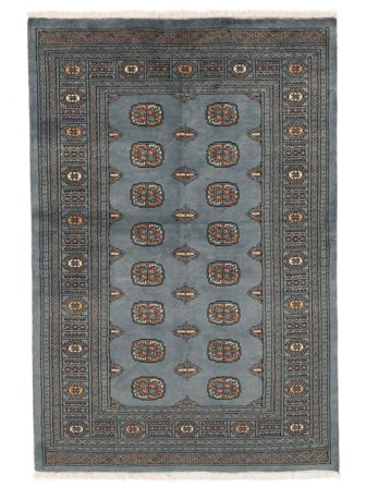 Oriental Pakistan Bokhara 3Ply Rug 137X203 Dark Grey/Black Wool, Pakistan
