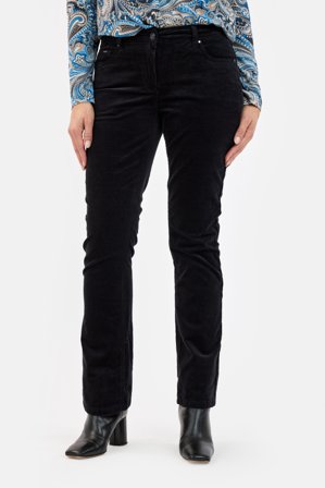 BRANDTEX - Bukser - Sort - Fløjl