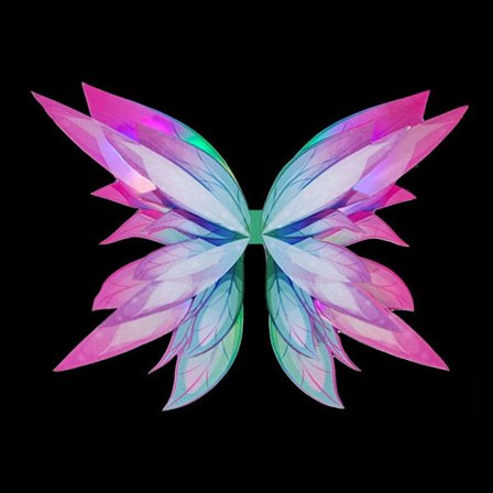 Fairy Wings Dress-Up Wings ROSE RED 1kpl 1kpl