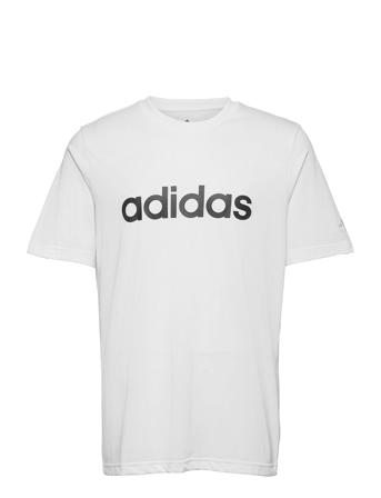 Essentials Embroidered Linear Logo T-Shirt T-shirt Hvid Adidas Performance