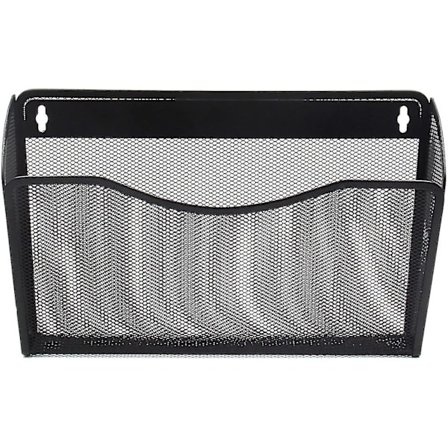 Seinäkiinnitteinen tiedostojärjestäjä, yksi tasku, pystysuora riippuva tiedostokansioiden pidike, paperiteline toimistoon ja kotiin