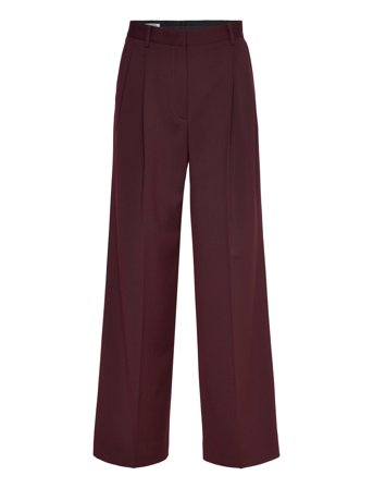 Filippa K Darcey Wool Trousers - Burgundy - 36