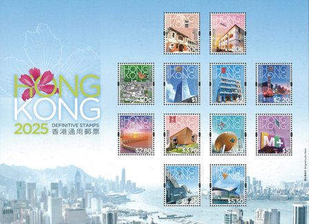 Hong Kong - Dagligmærker Lav værdi - Postfrisk miniark