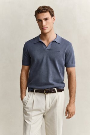 GANT Herren Sunfaded Polopullover (XXXL) Blau