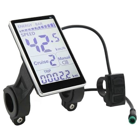 24V/36V/48V/60V universal elscooter display mätare lämplig för 31.8 22.2mm elcykel LCD mätare