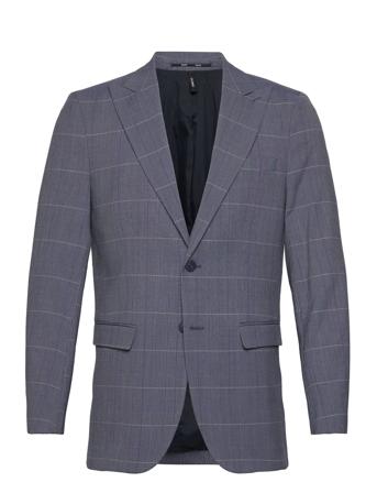 Slhslim-Liam Blue Check Blz Flex Blue Selected Homme