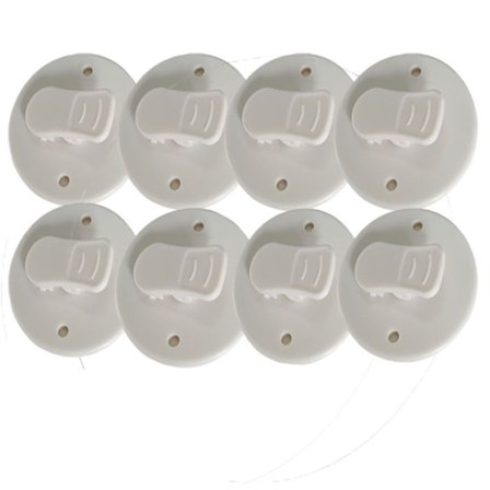 8 stk Bruseforhæng Clips Badeværelse Gardin Vægt Clip