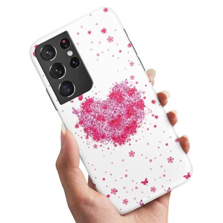 Samsung Galaxy S21 Ultra - Deksel/Mobildeksel Blomsterhjerte