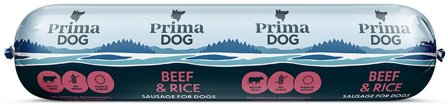 PrimaDog Beef & Rice -koiranmakkara 800 g