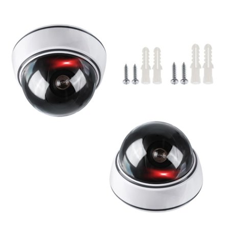 Realistisk Anti-Inbrotts Kamera ABS Utomhusövervakningsenhet Med Enkel Installation 2x