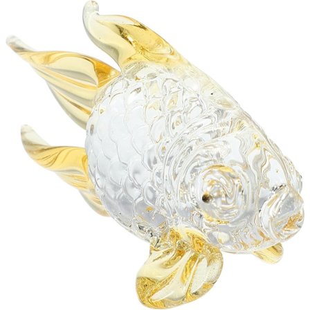 Håndblåst glassfiskfigur Havdyr Ornament for akvarium