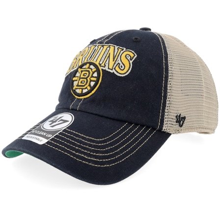 47 Brand - Negro trucker Gorra - Boston Bruins Tuscaloosa Clean Up Dad Cap Vintage Black/Beige Trucker @ Hatstore