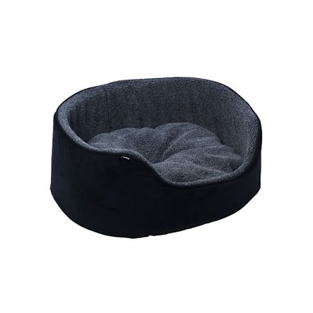 Sherpa Hundbädd Med Hög Kant Svart